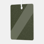Diagonaal mos groen Ornament Label (Voorkant links)