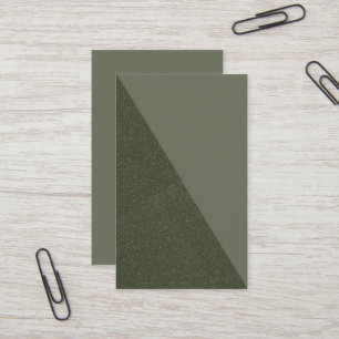 Diagonaal Moss Green Textured Kaart –  Visitekaartje
