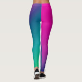 Diagonaal Ombre Roze Leggings (Achterkant)