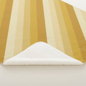 diagonaal ombre-strepen, in goudtonen sherpa deken (3/4)