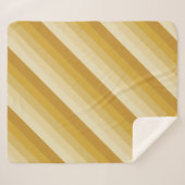 diagonaal ombre-strepen, in goudtonen sherpa deken (Voorkant (horizontaal))