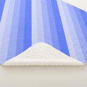 diagonaal ombre-strepen, in periwinkle blauwe tint sherpa deken (3/4)