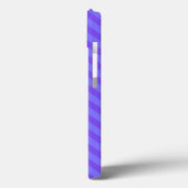 Diagonaal Paars Purperen Strepen Case-Mate iPhone Case (Achterkant / Links)