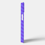Diagonaal Paars Purperen Strepen Case-Mate iPhone Case (Achterkant / Rechts)