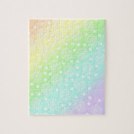 Diagonaal pasta regenboog uitdagende Jigzaag Puzzl Legpuzzel