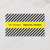 Diagonaal patroon en band visitekaartje (Voorkant)