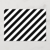 Diagonaal patroon voor zwart-wit briefkaart (Voorkant)