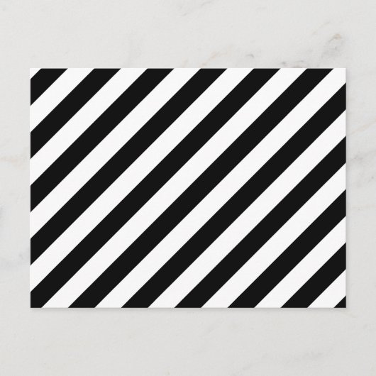 Diagonaal patroon voor zwart-wit briefkaart (Voorkant)