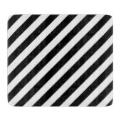 Diagonaal patroon voor zwart-wit snijplank (Voorkant)