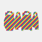 Diagonaal regenboogpatroon bedankdoosjes (Uitgevouwen)