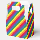 Diagonaal regenboogpatroon bedankdoosjes (Geopend)