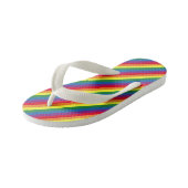 Diagonaal regenboogpatroon kinder teenslippers (Schuin)