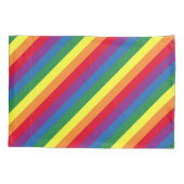 Diagonaal regenboogpatroon kussensloop (Achterkant-Links)