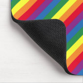 Diagonaal regenboogpatroon muismat (Hoek)