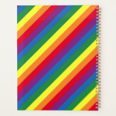Diagonaal regenboogpatroon planner (Achterkant)