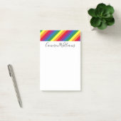 Diagonaal regenboogpatroon post-it® notes (Kantoor)