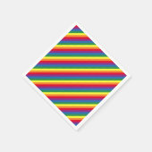 Diagonaal regenboogpatroon servet (Hoek)