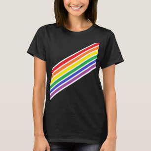 Diagonaal regenboogShirt T-shirt