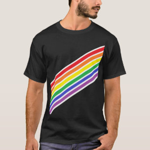 Diagonaal regenboogShirt T-shirt