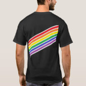 Diagonaal regenboogShirt T-shirt (Achterkant)