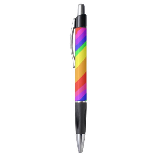 Diagonaal regenboogstrips pen (Top (Verticaal))