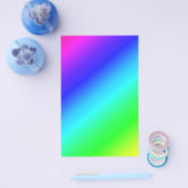 Diagonaal regenboogverloopblauw naar groen flyer (Enkel)