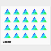 Diagonaal regenboogverloopblauw naar groen sticker (Vel)