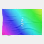 Diagonaal regenboogverloopblauw naar groen theedoek (Horizontaal)