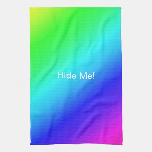 Diagonaal regenboogverloopblauw naar groen theedoek (Verticaal)