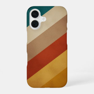 Diagonaal Retro Banden iPhone 16 Hoesje