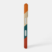 Diagonaal Retro Banden iPhone 16 Hoesje (Rechterkant)