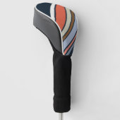 Diagonaal retro stijl strepen ontwerp golfheadcover (Schuin)