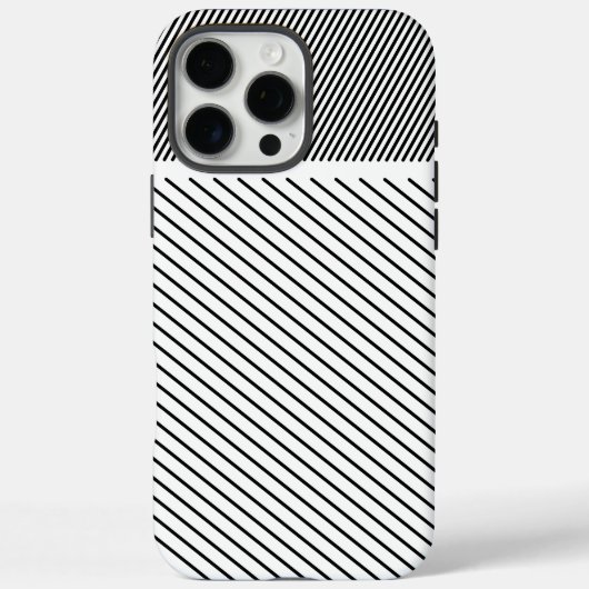 Diagonaal ritme in zwart en wit Case-Mate iPhone case (Achterkant)