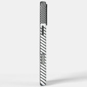 Diagonaal ritme in zwart en wit Case-Mate iPhone case (Achterkant / Rechts)