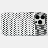 Diagonaal ritme in zwart en wit Case-Mate iPhone case (Achterkant (horizontaal))