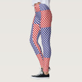 Diagonaal rood en blauw leggings (Links)