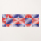 Diagonaal rood en blauw yogamat (Voorkant (horizontaal))