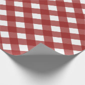 Diagonaal Rood en Wit Cadeaupapier (Hoek)