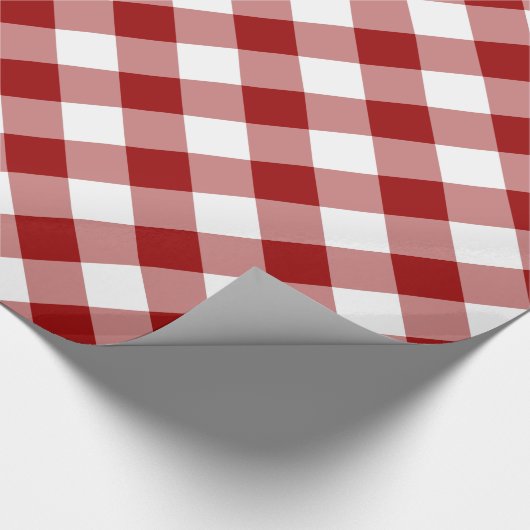 Diagonaal Rood en Wit Cadeaupapier (Hoek)