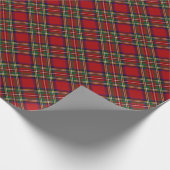 Diagonaal Rood Geplakt ontwerp — rol voor verpakki Cadeaupapier (Hoek)