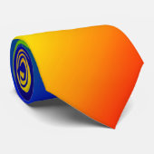 Diagonaal Rood Stropdas regenboogkleuren (Opgerold)