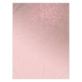 Diagonaal Roos Gold Blush roze ombre gradiënt Tafelkleed (Voorkant)