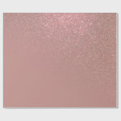 Diagonaal Roos Gouden Glitter Gradient Ombre Cadeaupapier (Vlak)