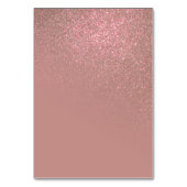 Diagonaal Roos Gouden Glitter Gradient Ombre Kaart (Achterkant)