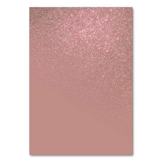 Diagonaal Roos Gouden Glitter Gradient Ombre Kaart (Achterkant)