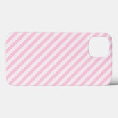 Diagonaal Roze Bloesem Strepen Case-Mate iPhone Case (Achterkant (horizontaal))