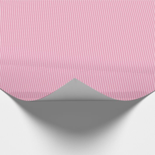 Diagonaal roze en wit cadeaupapier (Hoek)