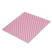Diagonaal roze en wit tegeltje (Zijkant)
