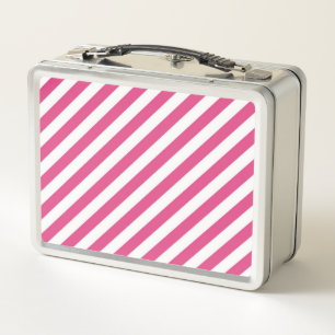 Diagonaal roze en witte strepenpatroon