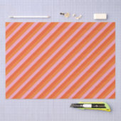 Diagonaal Sinaasappel en roze papier (Craft)